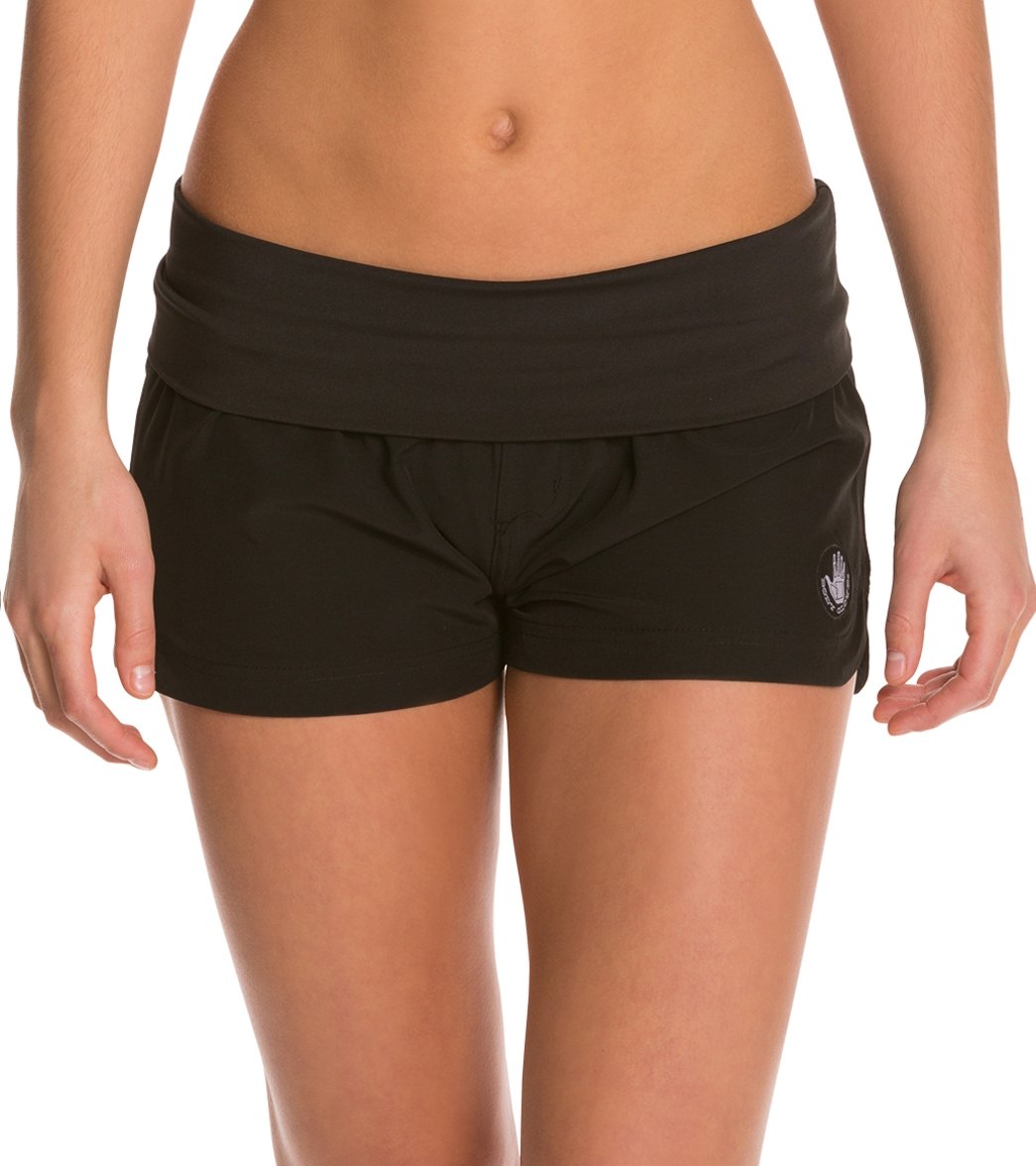 Body Glove Women's Seaside 2 Boardshorts - Black X-Small Polyester/Spandex - Swimoutlet.com