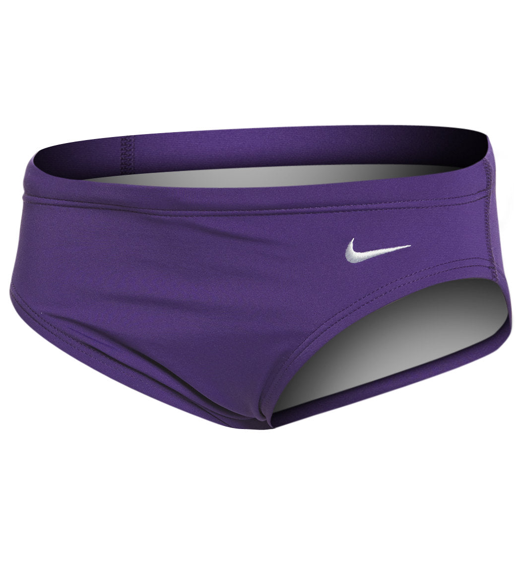 Nike Boys' Solid Poly Brief Swimsuit - Court Purple 24 Polyester - Swimoutlet.com