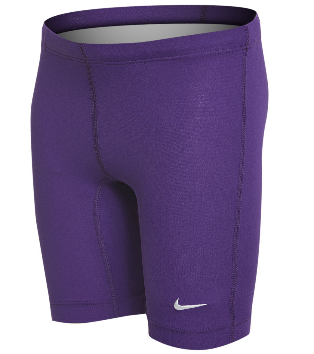 Nike Boys' Solid Poly Jammer Swimsuit - Court Purple 20 Polyester - Swimoutlet.com