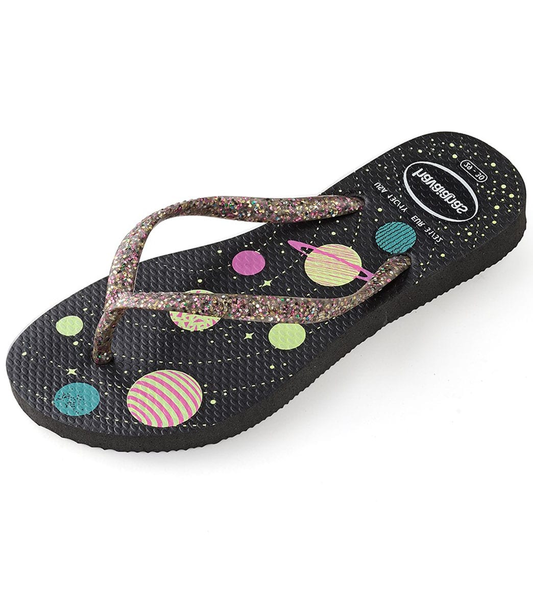 Havaianas Kids' Slim Fashion Flip Flop Toddler - Black Us 2 Kid Brazil 31/22 - Swimoutlet.com