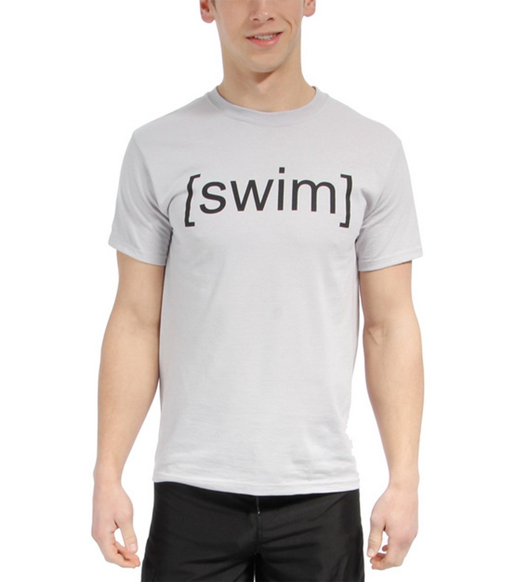 Ambro Manufacturing Men's Swim Tee Shirt - Grey Youth Small Cotton - Swimoutlet.com