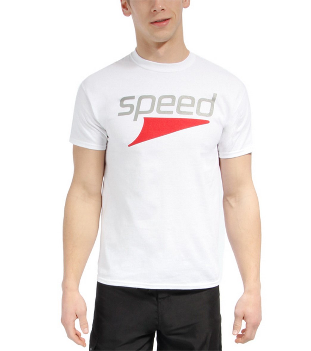 Ambro Manufacturing Men's Speed Tee Shirt - White Youth Small Cotton - Swimoutlet.com
