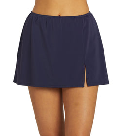Fit4U Swimwear Swim Skirt with Slit Bottom at