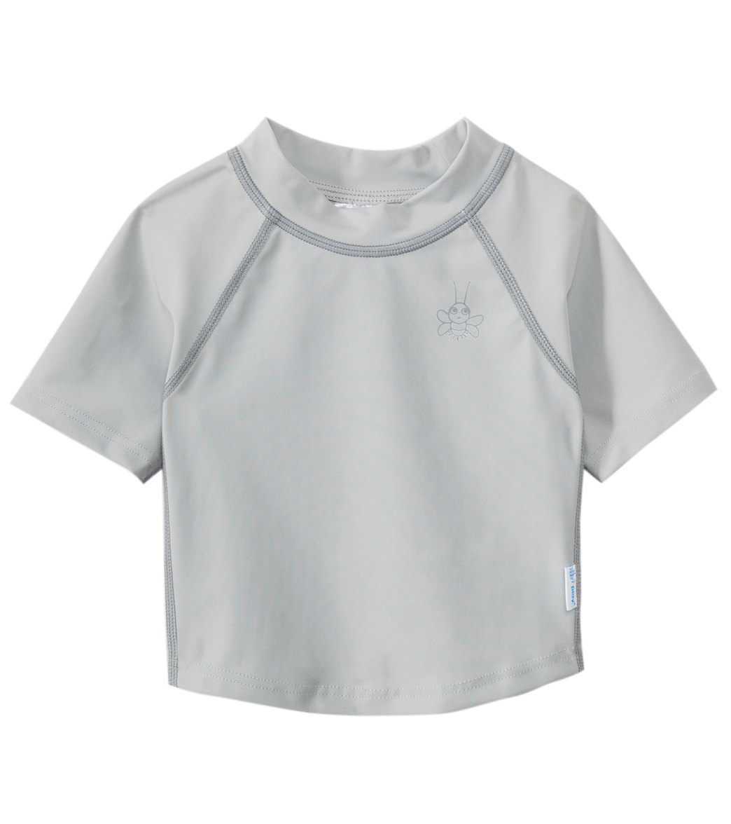I Play. By Green Sprouts Short Sleeve Rashguard Baby - Gray 24 Months - Swimoutlet.com