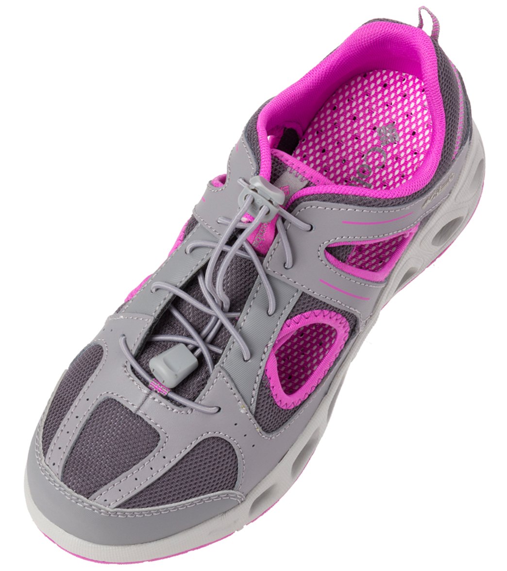Columbia Youth Supervent Water Shoe - Shale/Foxglove 7 Leather/Rubber - Swimoutlet.com