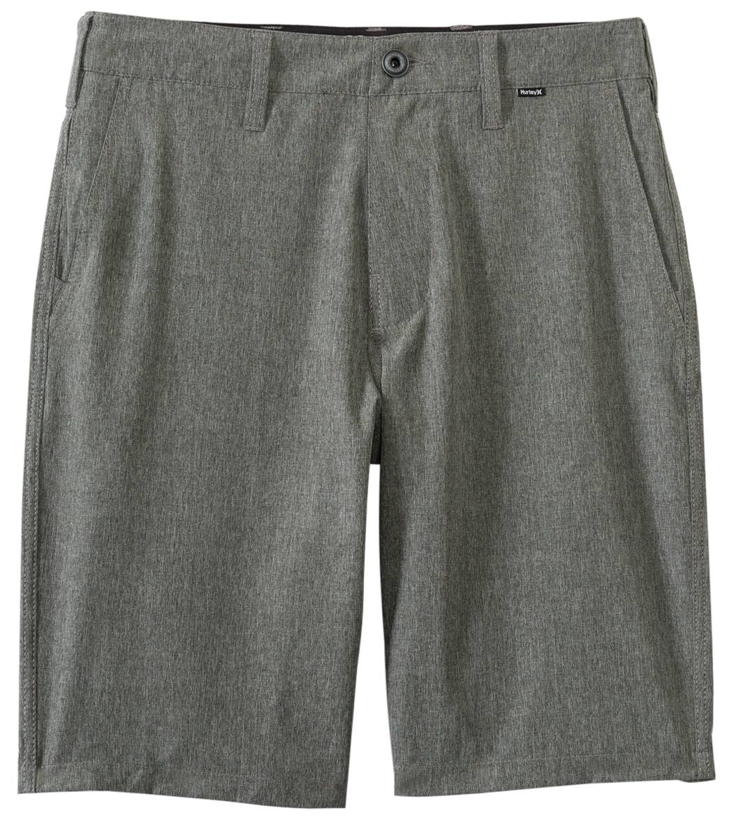 Hurley Men's Phantom 20.5 Hybrid Walkshorts Boardshorts - Heather Black 29 - Swimoutlet.com