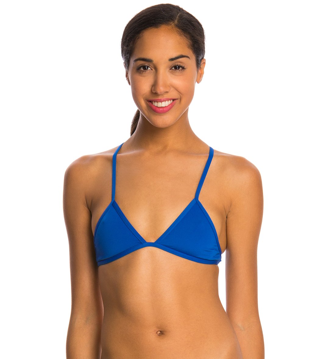 Turbo Dual Layer Knotties Relax Bikini Top - Royal Blue Large Polyester/Pbt - Swimoutlet.com