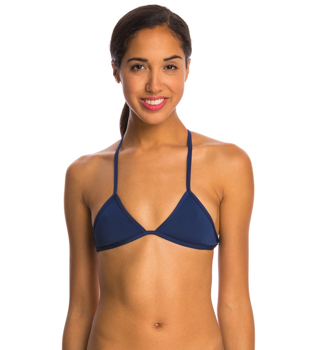 Turbo Dual Layer Knotties Relax Bikini Top - Navy Xl Polyester/Pbt - Swimoutlet.com