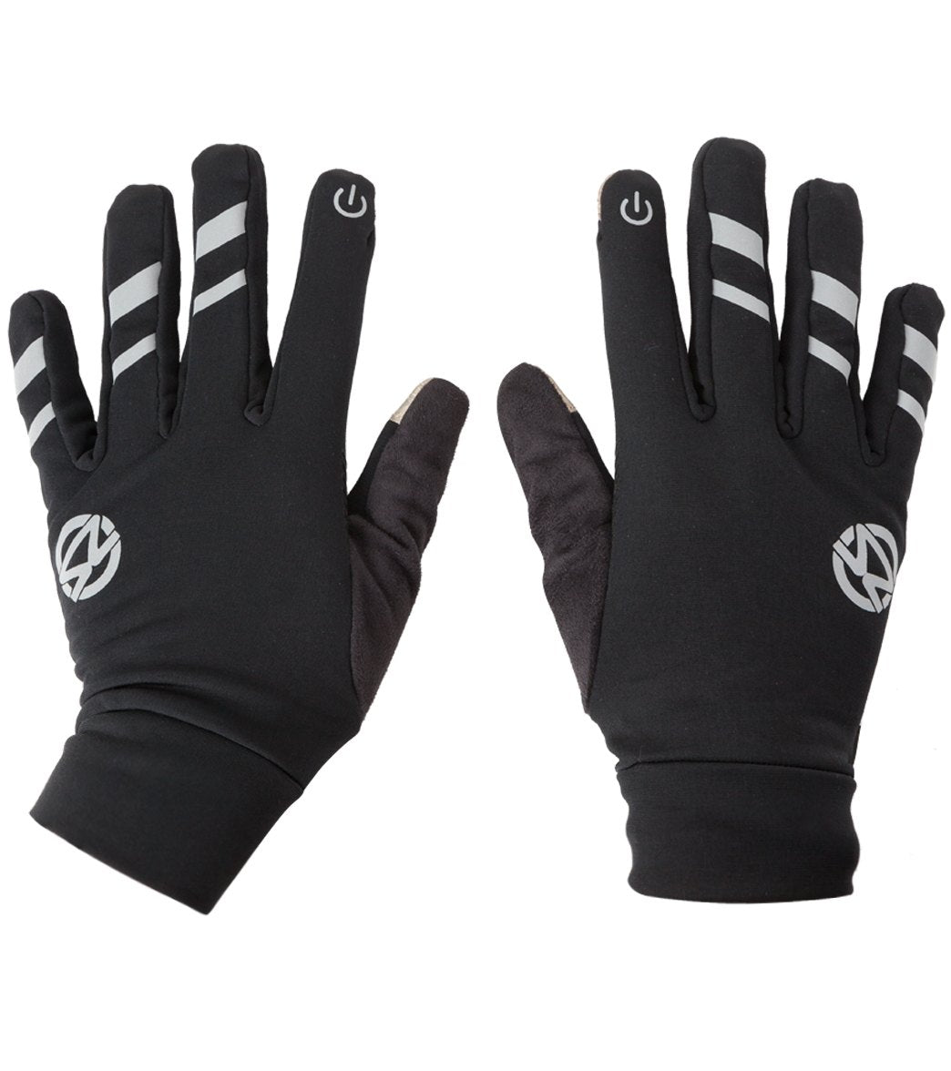 Zensah Smart Running Gloves With Touchscreen Capability - Black Small Size Small - Swimoutlet.com