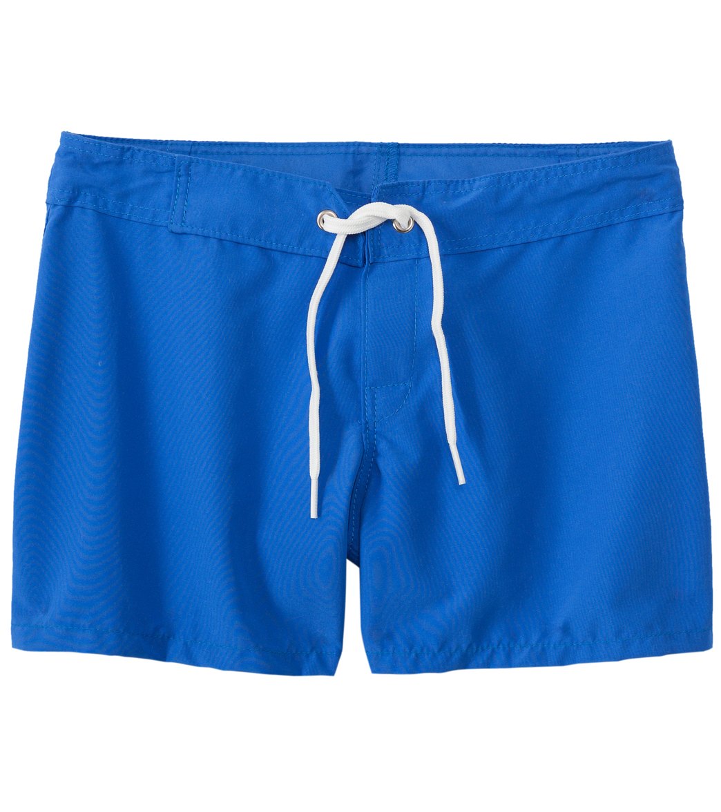 Tidepools Girls' Solid Boardshortss Big Kid - Royal 8 Polyester - Swimoutlet.com