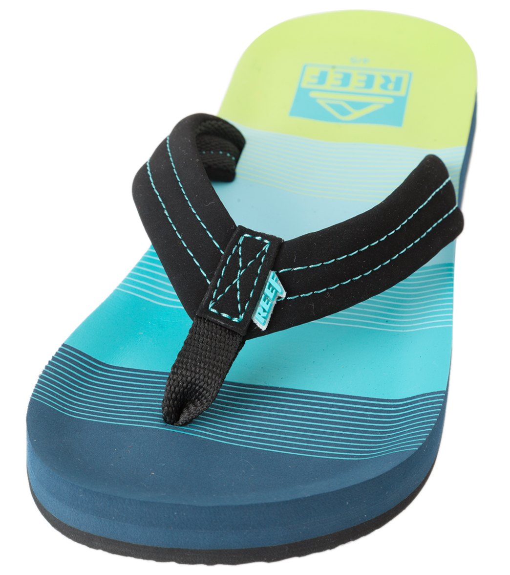 Reef Boys' Ahi Sandals - Aqua/Green 3/4 Infant/ Eva/Foam/Polyester - Swimoutlet.com