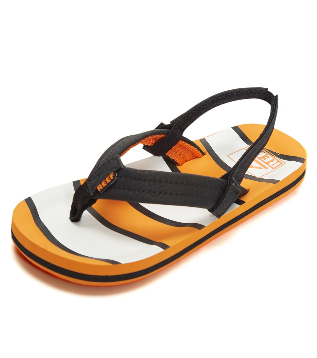 Reef Boys' Ahi Sandals - Orange Fish 5/6 Eva/Foam/Polyester - Swimoutlet.com