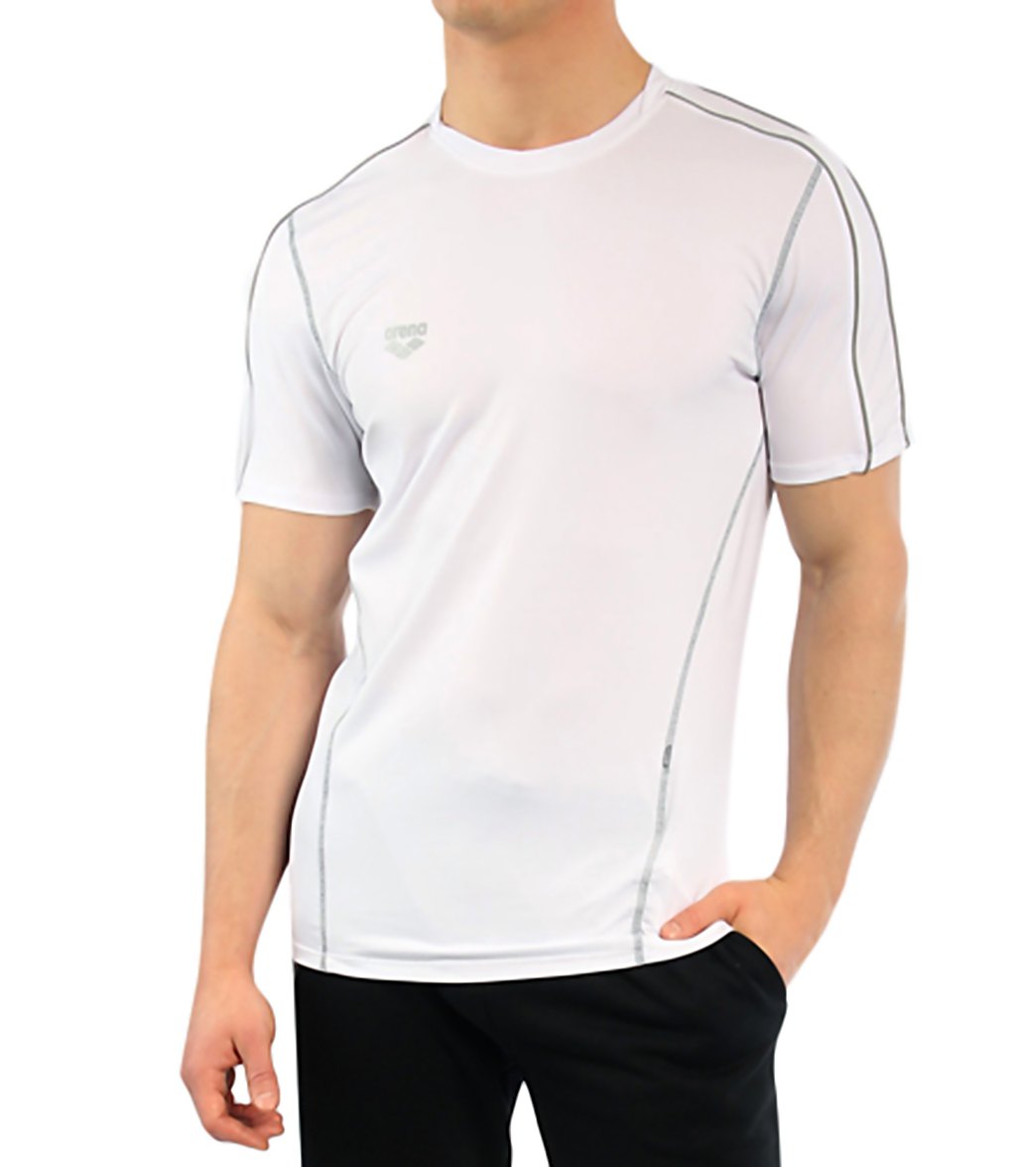 Arena Charge Shirt - White Xxl Polyester/Spandex - Swimoutlet.com