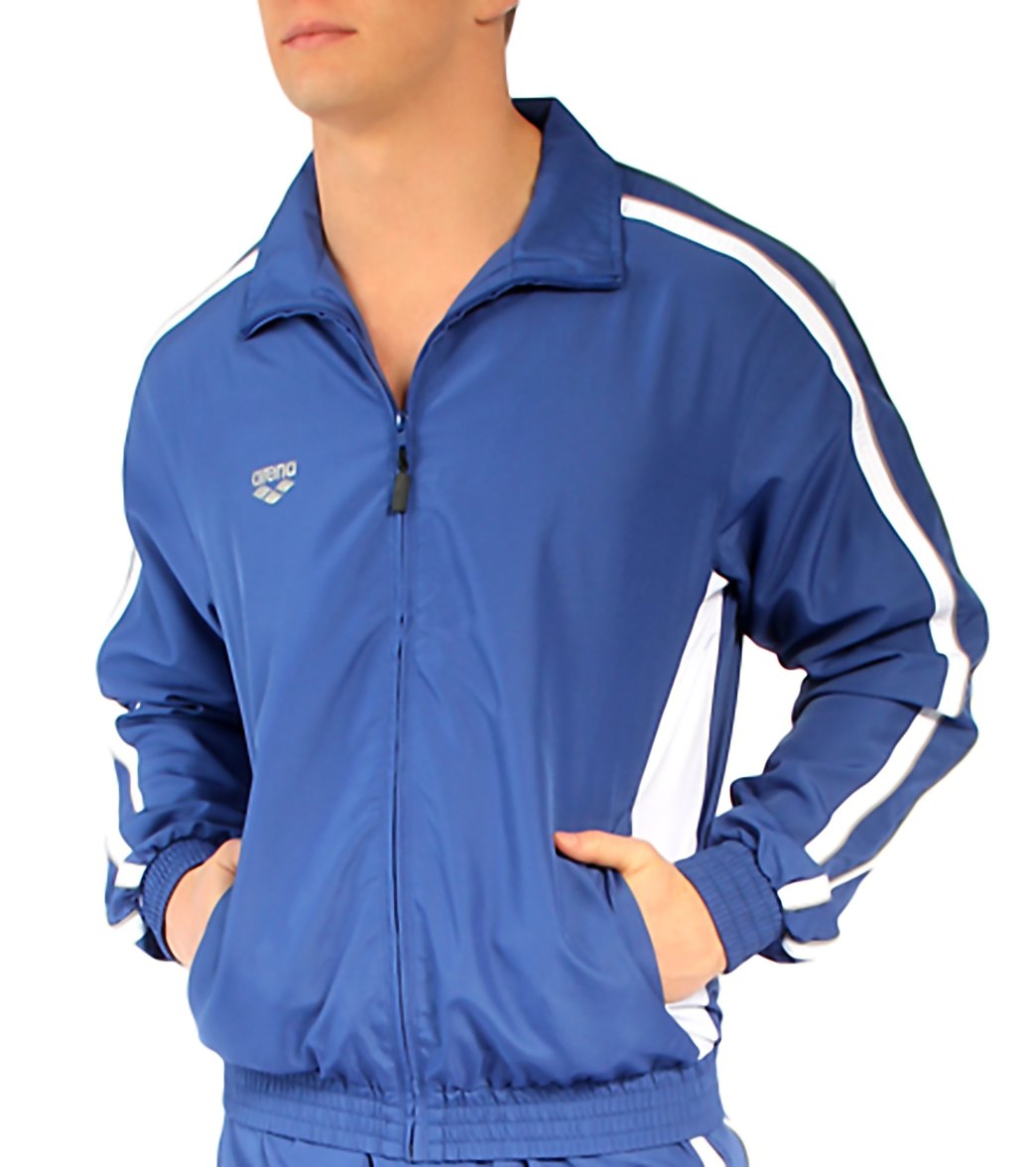 Arena Prival Warm Up Jacket - Royal Small Polyester - Swimoutlet.com
