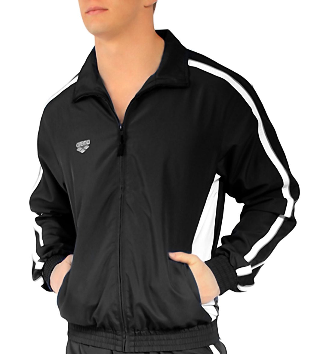 Arena Prival Warm Up Jacket - Black X-Small Polyester - Swimoutlet.com