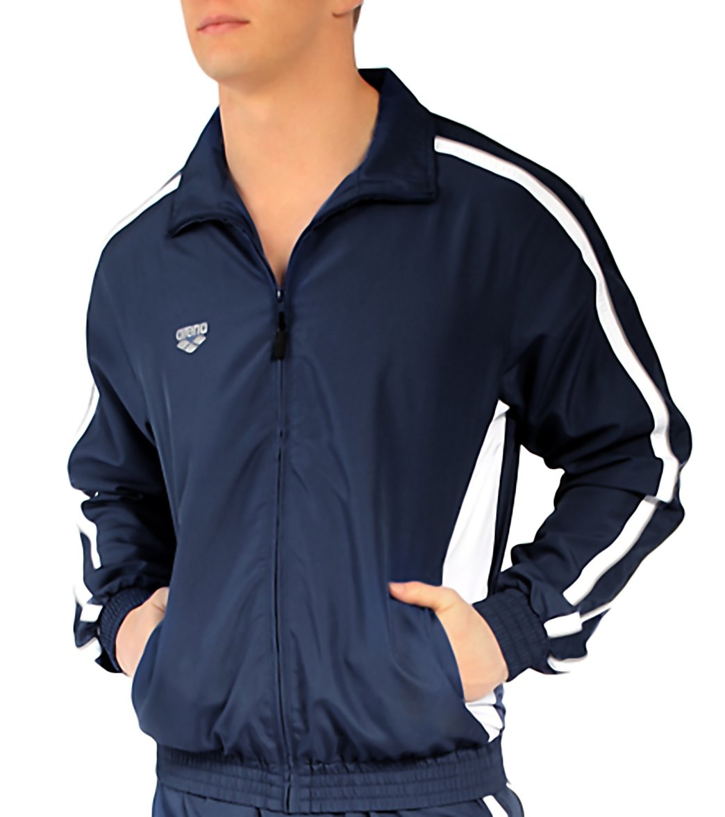 Arena Prival Warm Up Jacket - Navy X-Small Polyester - Swimoutlet.com