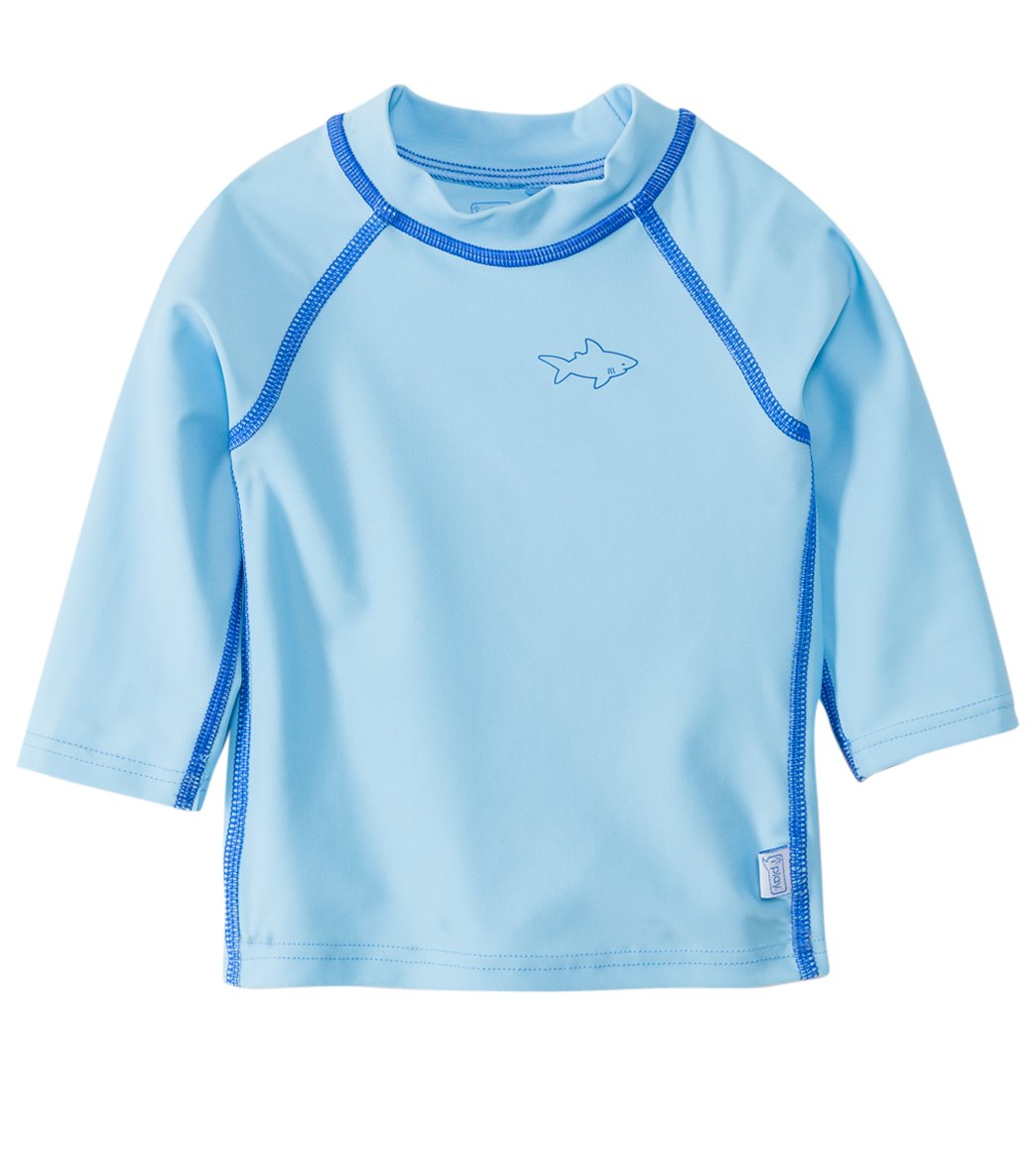 I Play. By Green Sprouts Long Sleeve Rashguard Baby - Light Blue Small 6 Months Lycra® - Swimoutlet.com