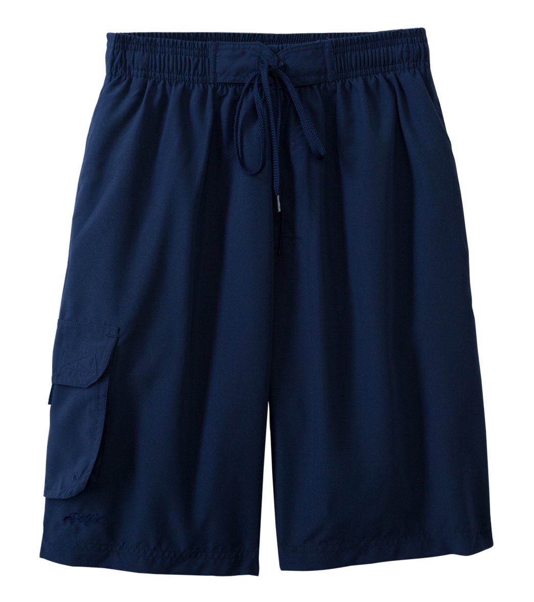 Dolfin Board Shorts - Navy Sm Size Small/Medium Polyester - Swimoutlet.com