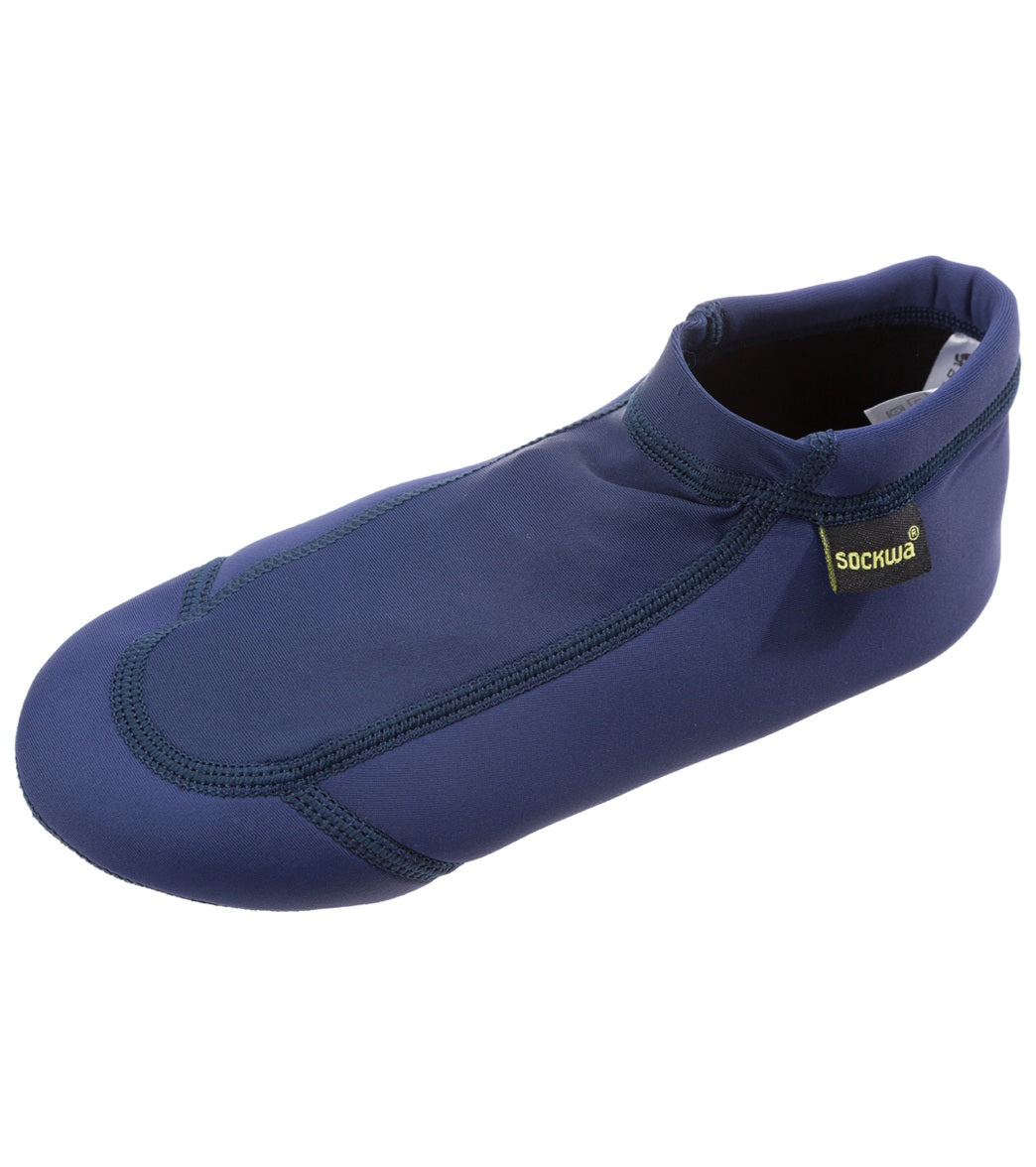 Sockwa water shoes playa lo aqua socks - navy blue w7/m6 neoprene/nylon - swimoutlet.com