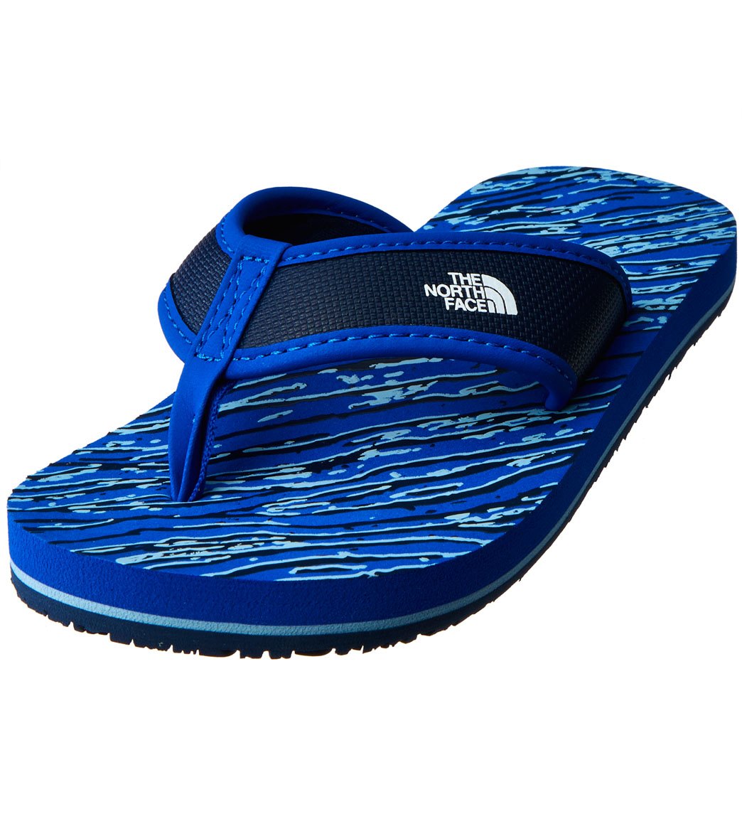 The North Face boys' base camp flip flop /little/big kid - turkish sea/cosmic blue 8 foam/polyurethane/rubber - swimoutlet.com