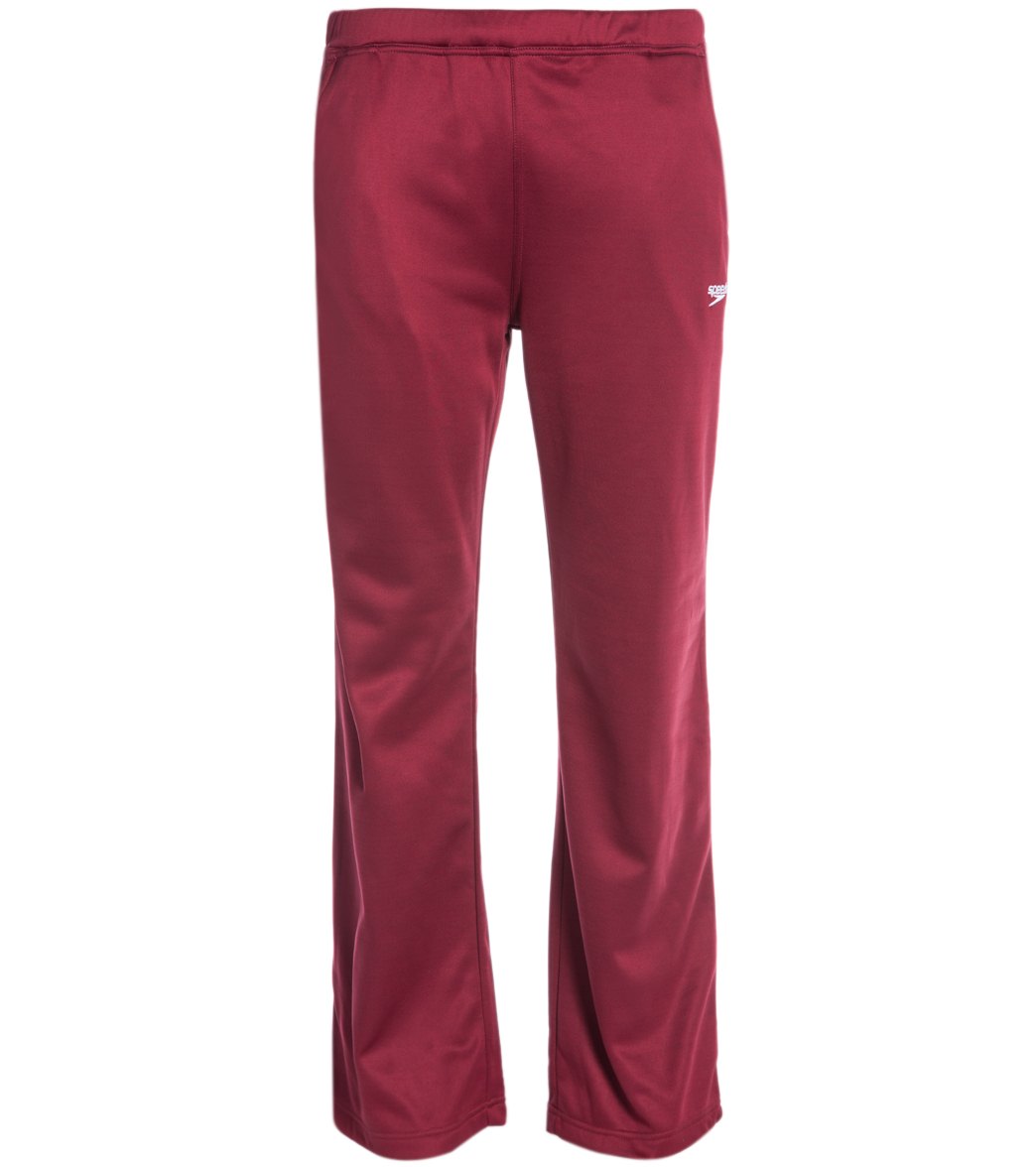 Speedo Male Sonic Warm Up Pants - Maroon Xxsmall Size X-Small Polyester - Swimoutlet.com
