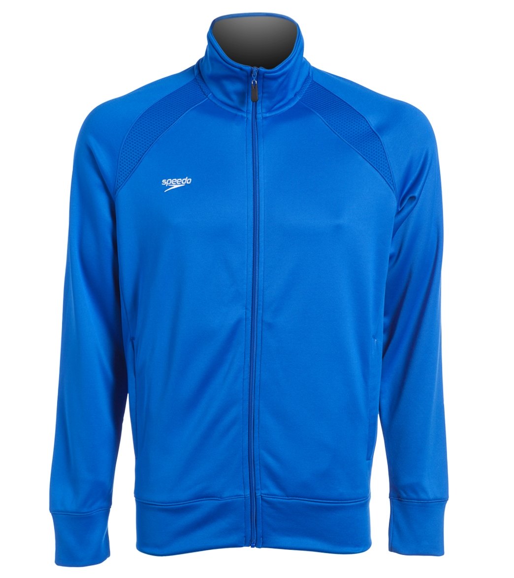 Speedo Male Sonic Warm Up Jacket - Sapphire Xxsmall Size X-Small Polyester - Swimoutlet.com