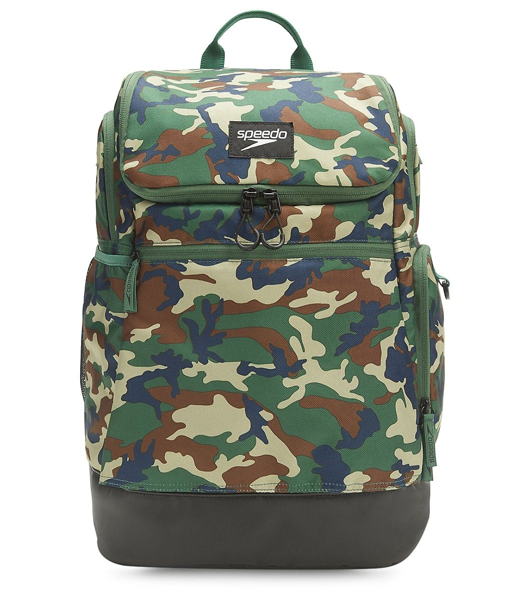 Speedo Printed Teamster 2.0 35L Backpack - Camo Green - Swimoutlet.com