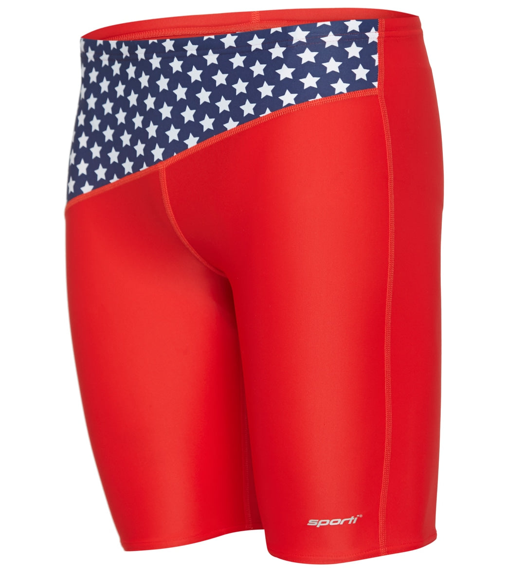 Sporti Star Spangled Jammer Swimsuit - Red/White/Blue 26 - Swimoutlet.com