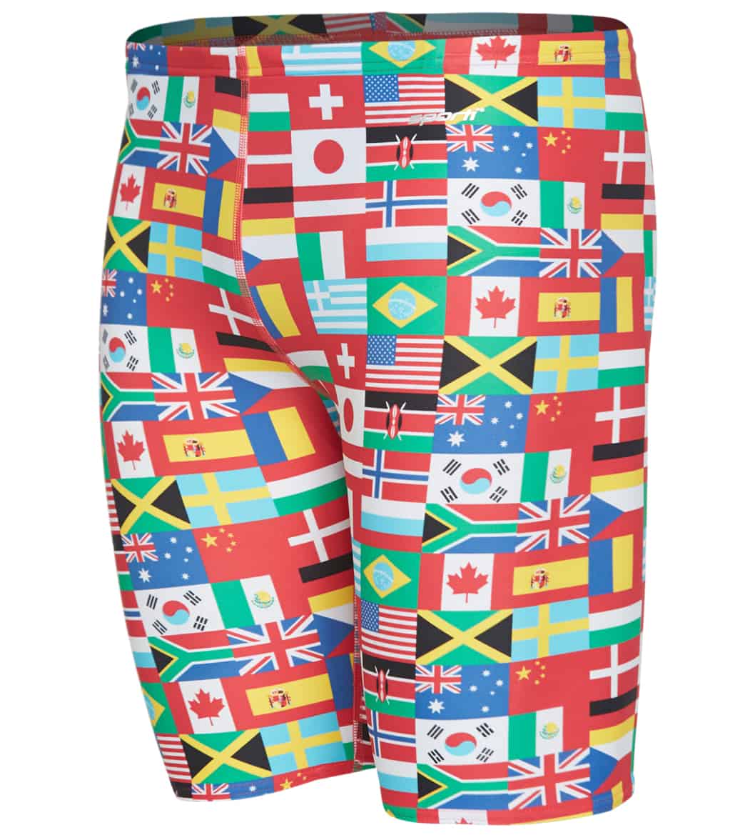 Sporti World Flags Jammer Swimsuit - Multi 26 - Swimoutlet.com