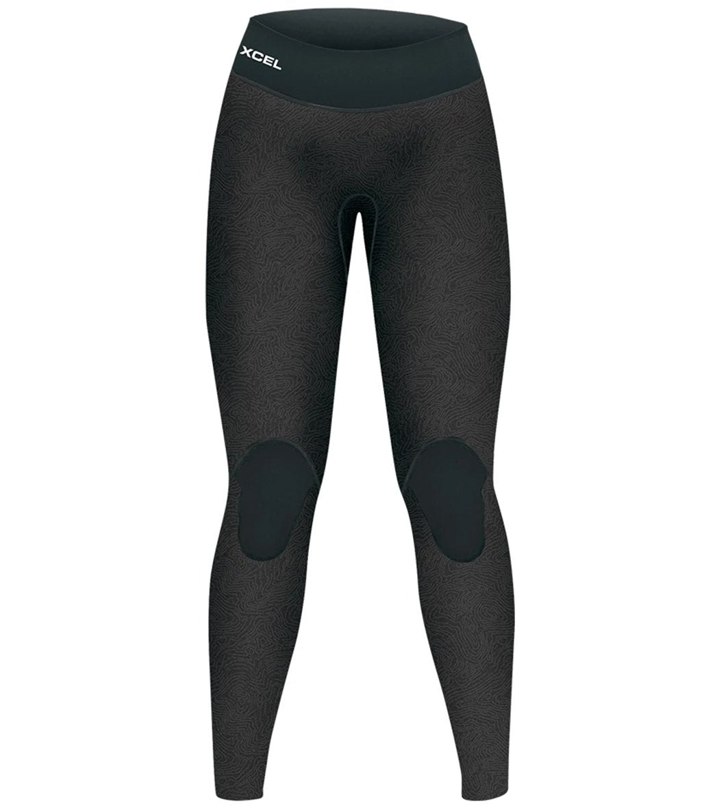 Xcel Women's Ocean Ramsey Axis 3Mm Swim Leggings - Black Mapping/Black Xl - Swimoutlet.com