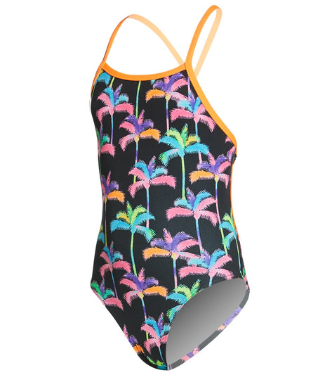 Funkita Girls' Palm Drive Tie Me Tight One Piece Swimsuit at SwimOutlet.com