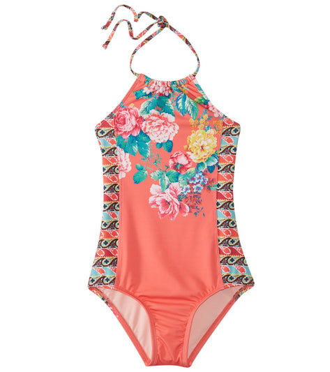 Hobie Girls' Petal Pusher One Piece Swimsuit (Big Kid) at SwimOutlet.com
