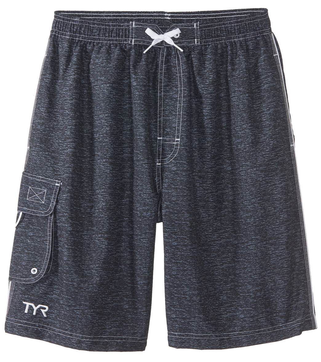 TYR tahoe challanger swim short - black large polyester - swimoutlet.com