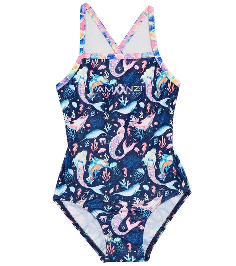 Amanzi Toddler Girls' Mermaids Tale One Piece Swimsuit at SwimOutlet.com