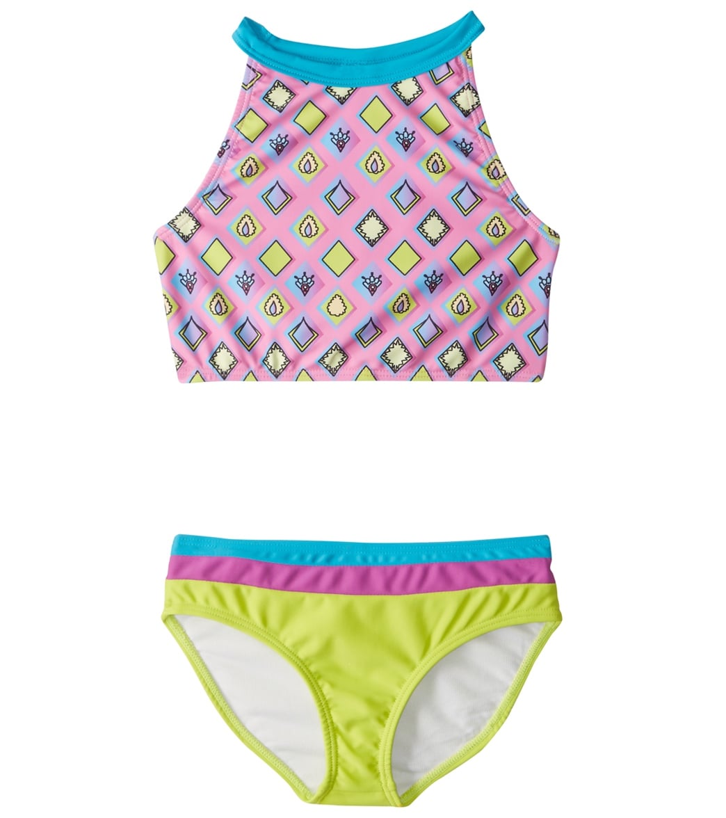 Limeapple Tilly Halter Tankini Set (4-16) at SwimOutlet.com