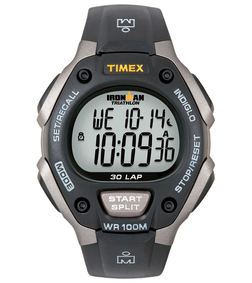 Timex Ironman Classic 30 Lap Full Size Sports Watch - Grey/Black - Swimoutlet.com