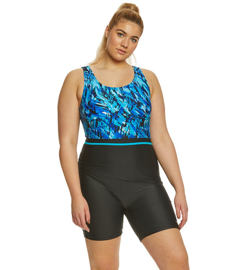 Waterpro Women's Plus Size Marina Unitard at SwimOutlet.com