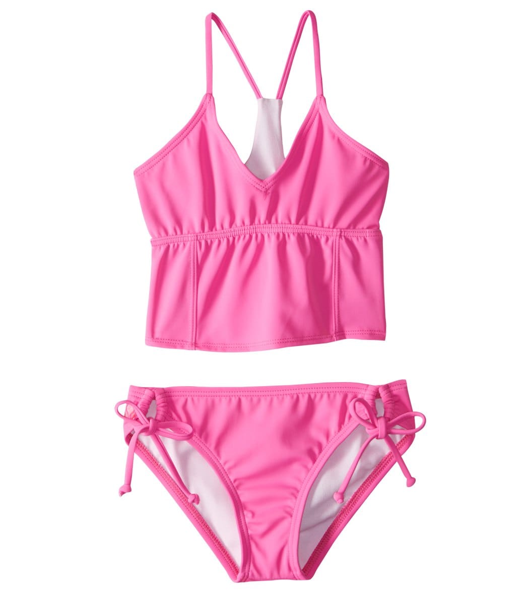 Reef Girls' Cove Solid Bralette Bikini Set (7-14) at SwimOutlet.com