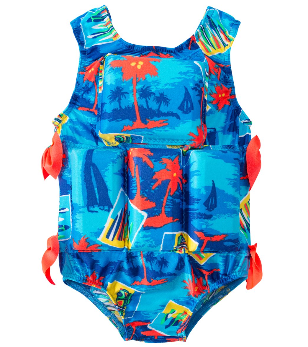 My Pool Pal Girls' Woody Floatation Swimsuit - Medium 40-50Lbs Multi Color Polyester/Spandex - Swimoutlet.com