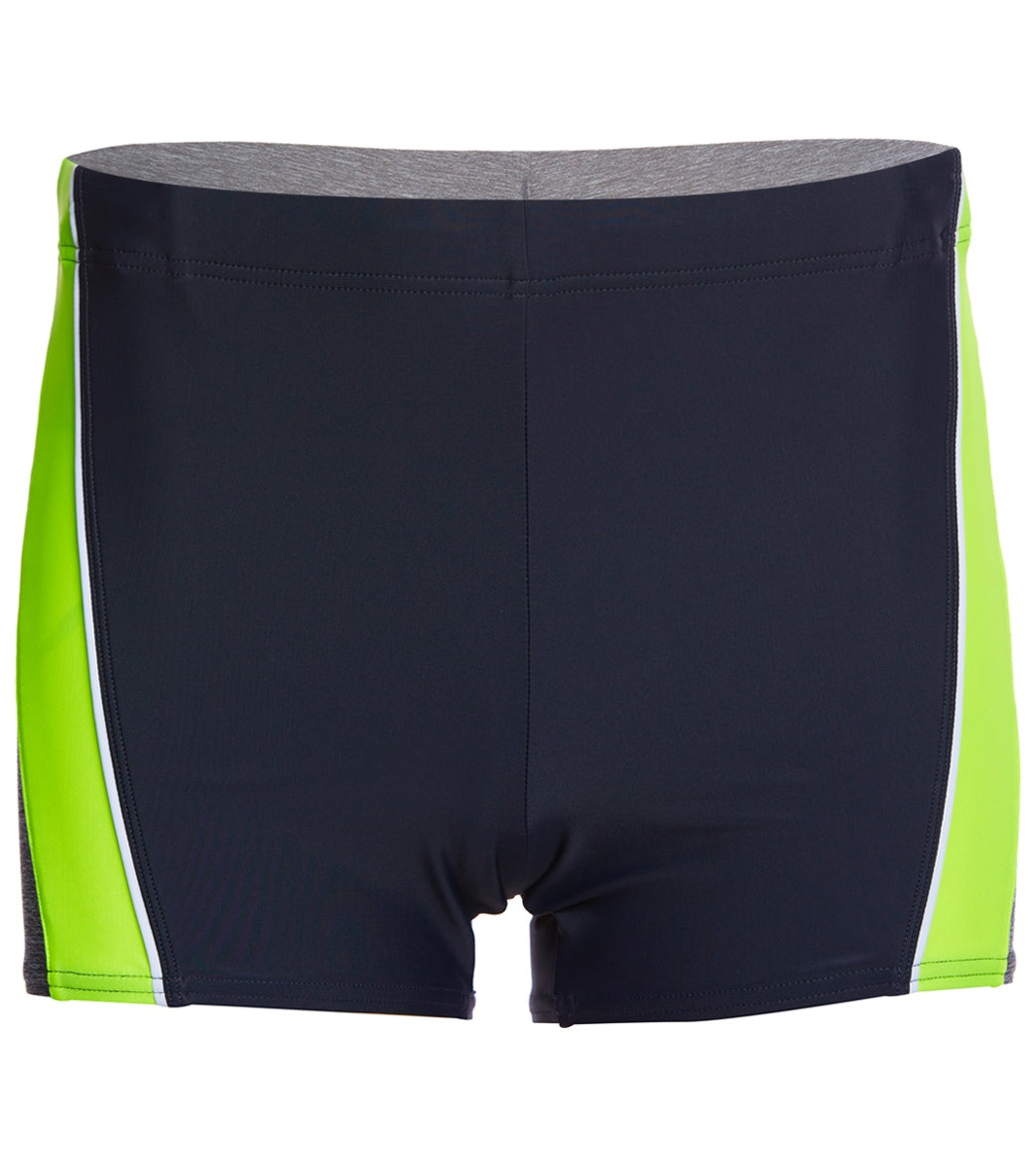 Speedo Men's PowerFLEX Eco Ignite Splice Square Leg Swimsuit at ...