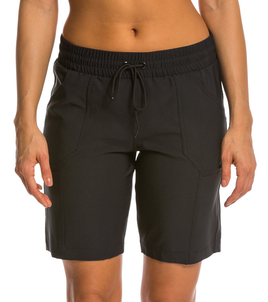 Jag Women's Solid Core Long Boardshort at SwimOutlet.com