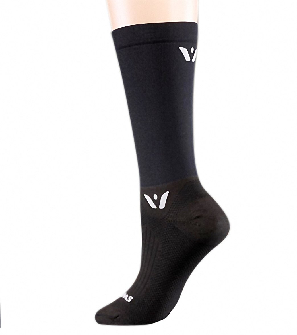 Swiftwick Aspire Seven Running Compression Socks - Black Medium - Swimoutlet.com