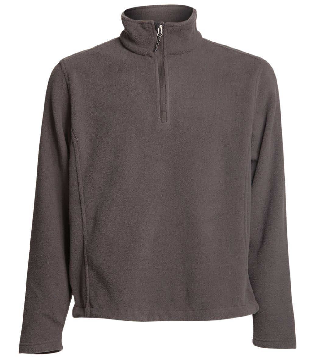 Adult Men's Fleece 1/4-Zip Pullover - Iron Grey Large Polyester - Swimoutlet.com