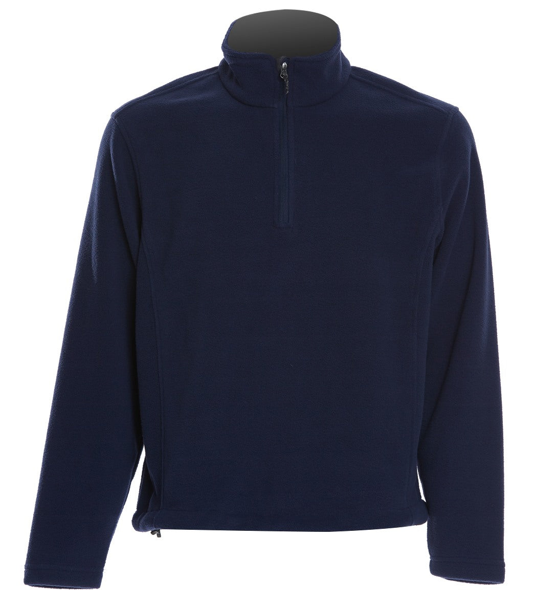 Adult Men's Fleece 1/4-Zip Pullover - True Navy Large Polyester - Swimoutlet.com