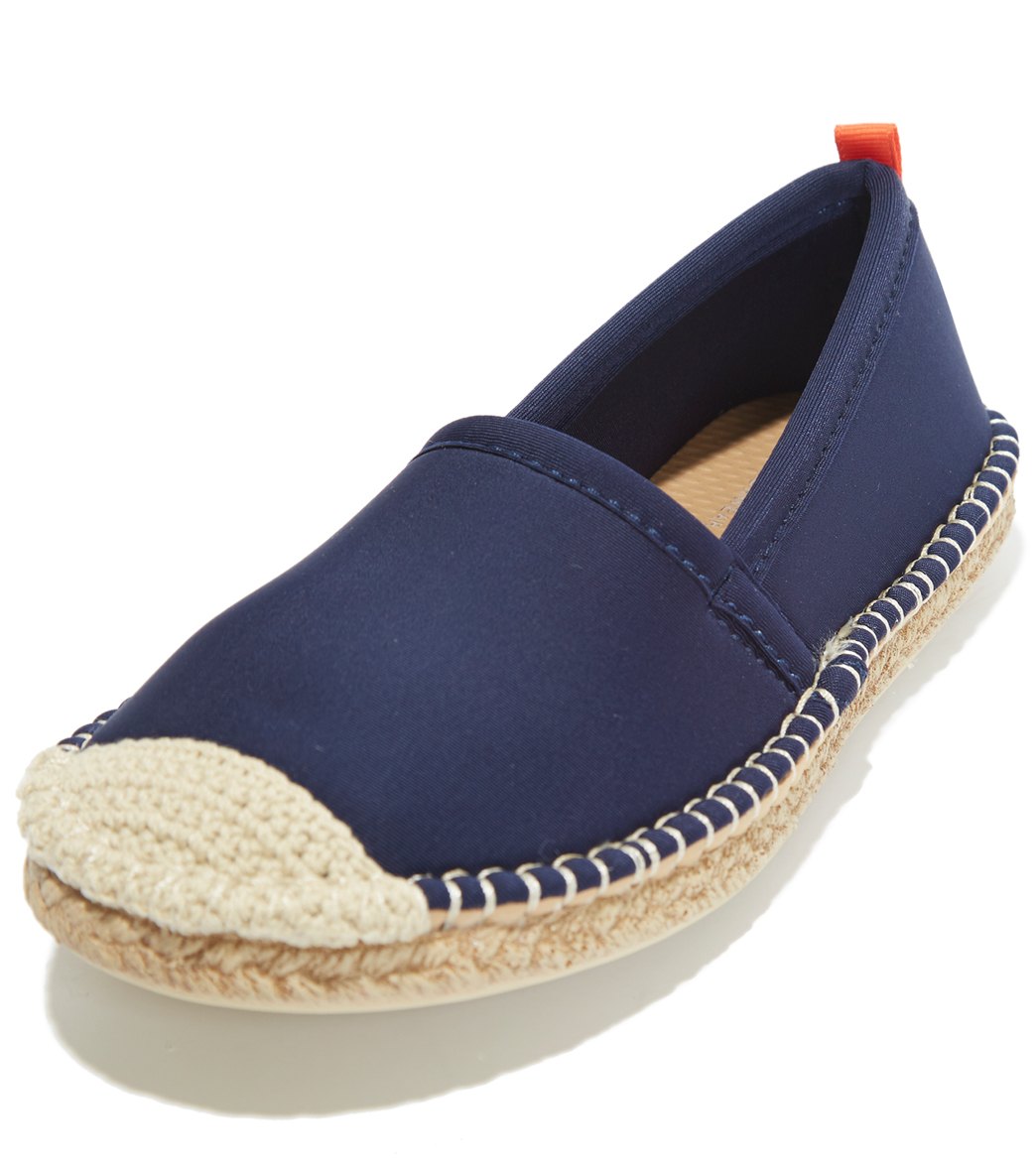 Sea Star Beachwear Girls' Beachcomber Espadrille Water Shoe - Dark Navy 11 - Swimoutlet.com