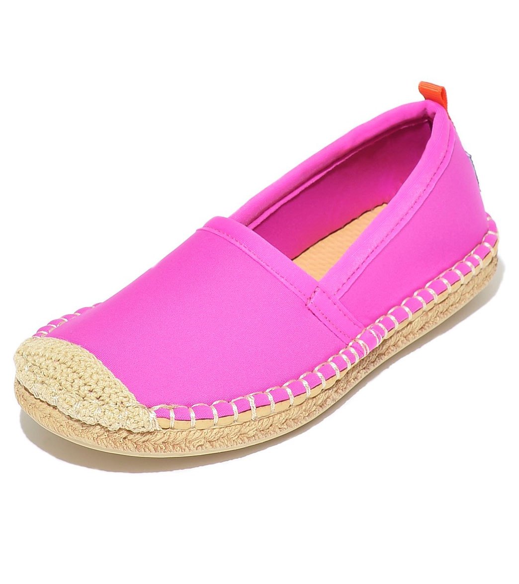 Sea Star Beachwear Girls' Beachcomber Espadrille Water Shoe - Hot Pink 10 - Swimoutlet.com