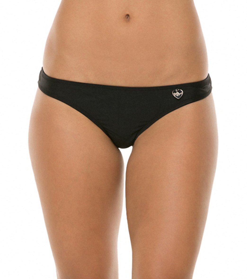 Body Glove Swimwear Smoothies Basic Bikini Bottom - Black Medium Nylon/Spandex - Swimoutlet.com