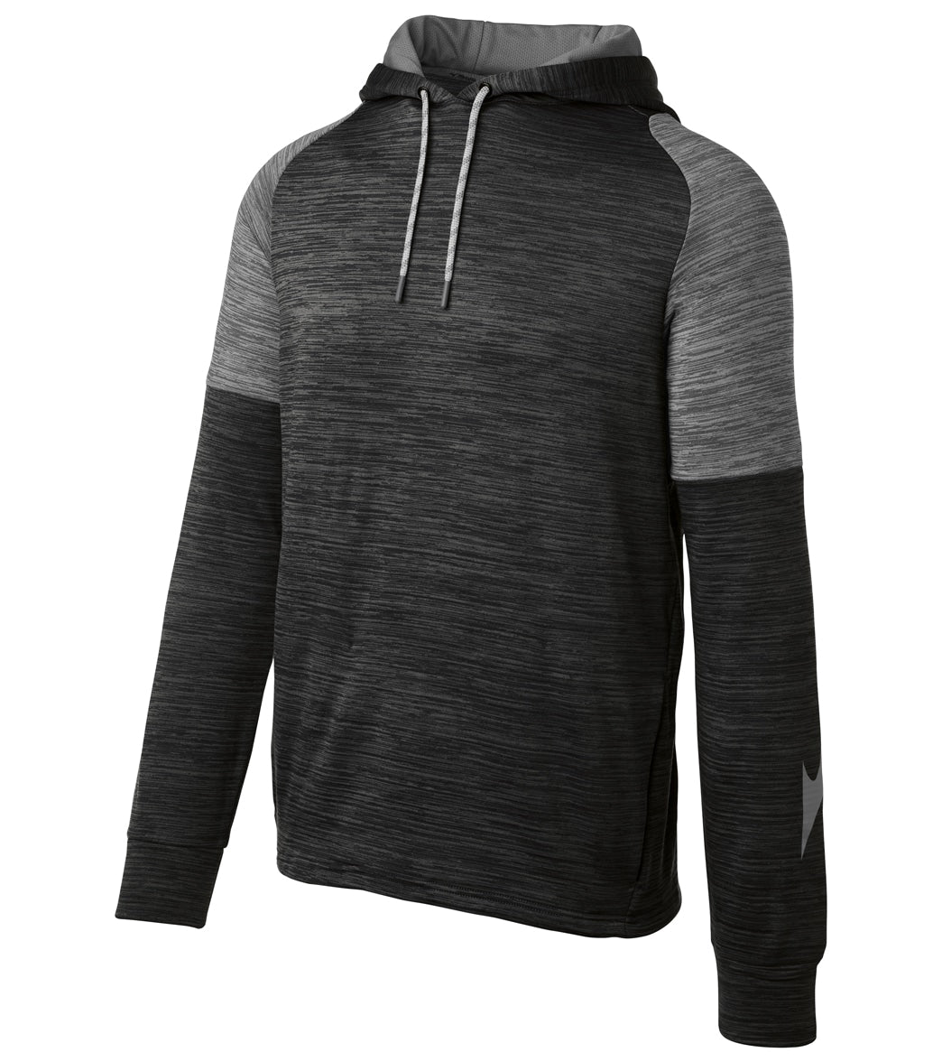 Mizuno Men's Velocity Hoodie - Black/Shade Large - Swimoutlet.com