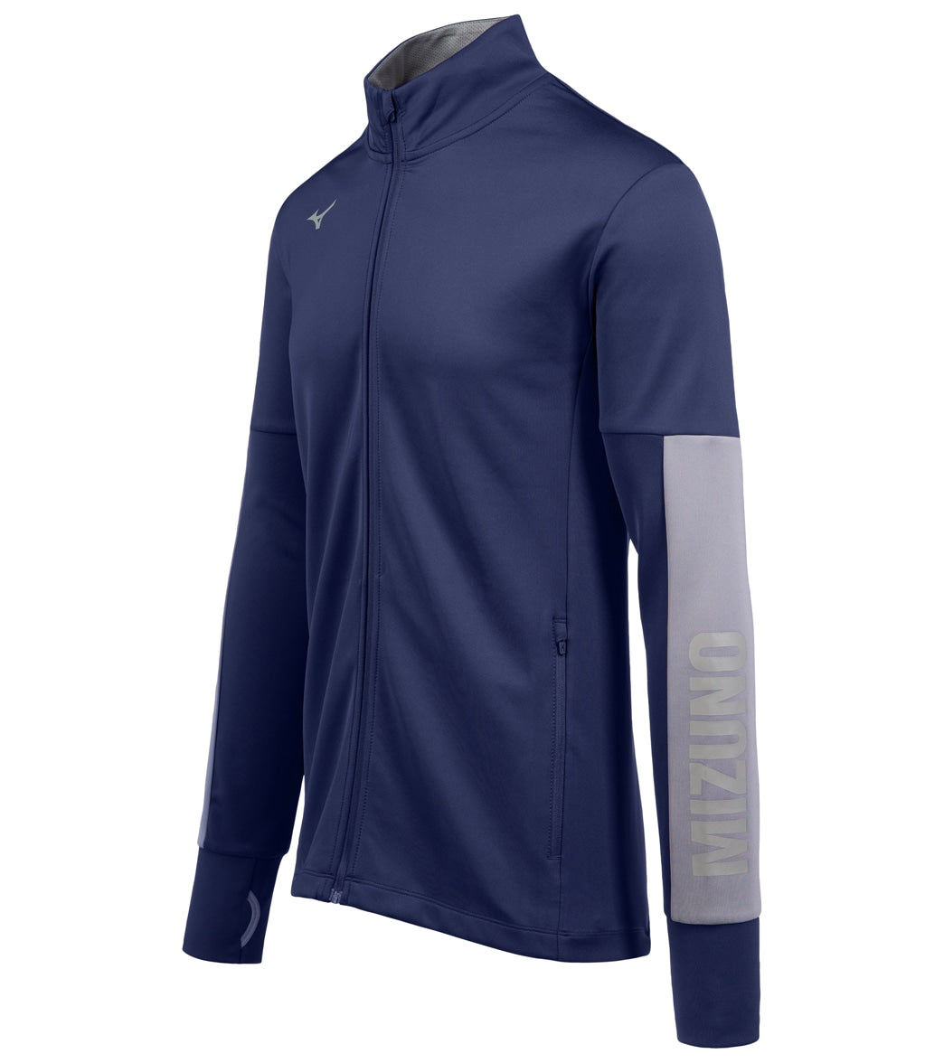 Mizuno Youth Alpha Quest Jacket - Navy/Shade Large - Swimoutlet.com