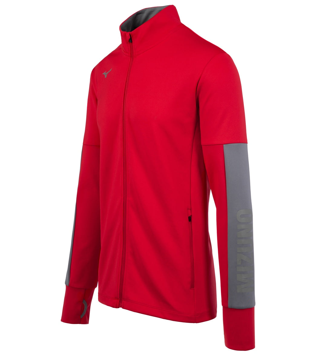 Mizuno Youth Alpha Quest Jacket - Red/Shade Large - Swimoutlet.com